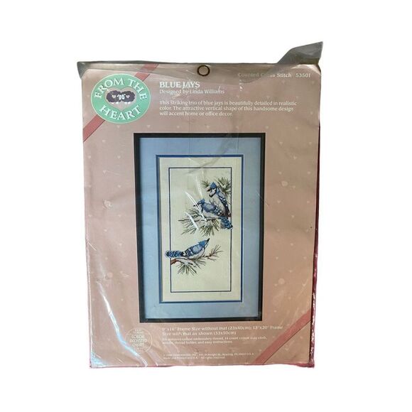NWOT from the heart Blue Jays counted cross stitch 9 x 16 ￼ - Picture 2 of 3